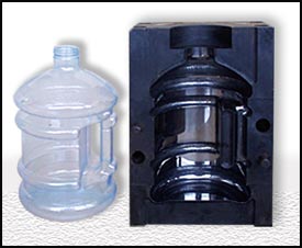 Molde de plastico tratado con tenifer QPQ para botella de agua - Austenit